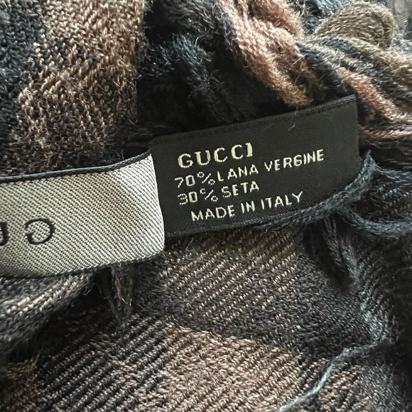 GUCCI Wool/Silk Scarf 50”x50” - Picture 4 of 5
